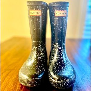 HUNTER Kids First Classic Glitter Rain Boot